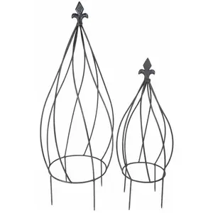 Spetebo Lot de 2 tubulaires en métal pour Plantes grimpantes Décoration de JardinVendu paramazon