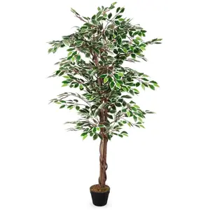 SPETEBO Plante déco 160 cm - Modèle : Benjamini pas cher