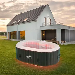Comparateur de prix : AREBOS Spa Gonflable avec éclairage LED | Gonflable | Intérieur & Exté...