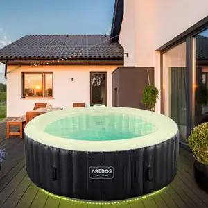 AREBOS Spa Gonflable | Gonflable Automatique | 208 cm | 6 Personnes |...Vendu parkaufland