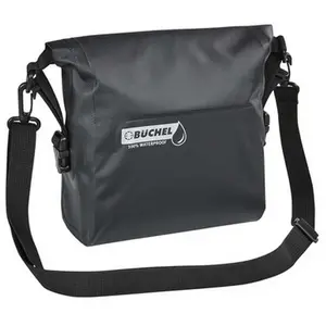 Comparateur de prix : Büchel Lenkertasche Sacoche de Guidon 100% étanche avec bandoulière Noir Mixte-Adulte, 26 x 14.5 x 25 cm