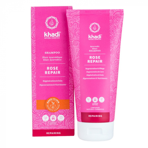 Khadi - Shampoing ayurvédique réparateur à la Rose 200 ml - Khadi pas cher