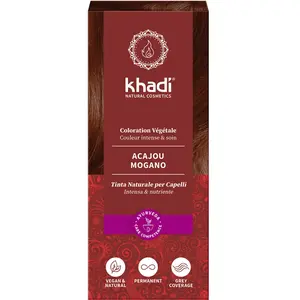Khadi Teinture Henné Naturelle Brun Acajou 100g pas cher