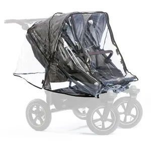 Habillage pluie poussette Duo2 version sport 2 assises NOIR TFK