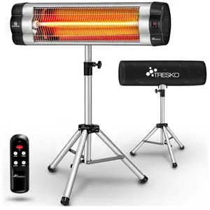 Tresko - Chauffage extérieur Infrarouge 2500W + Télécommande Radiateur...