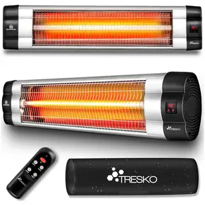 Radiateur infrarouge extérieur TRESKO - 2500W - Télécommande - 3 nivea... pas cher