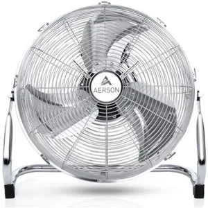 Ventilateur de sol AERSON 40cm Chrome Machine à vent 75W Ventilateur d... pas cher
