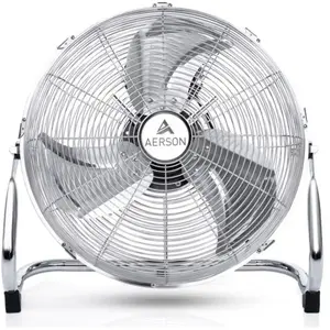 Ventilateur de sol AERSON 50cm Chrome Machine à vent 120W Ventilateur ... pas cher