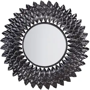 BELIANI Miroir glamour en métal argenté LARRAU pas cher