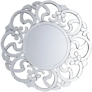 Comparateur de prix : BELIANI Miroir rond moderne et élégant MORNAIX