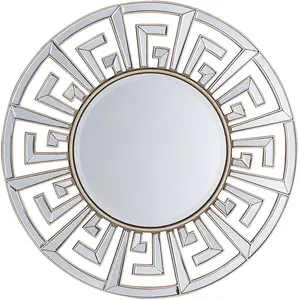 Comparateur de prix : Beliani Miroir rond avec cadre moderne et élégant FLERS