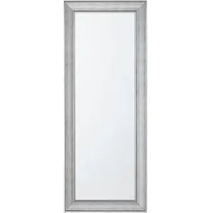 BELIANI Miroir en matériaux synthétiques argenté 130x50 pas cher