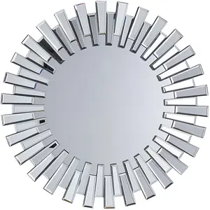 Comparateur de prix : Beliani Miroir en verre argenté 70x70