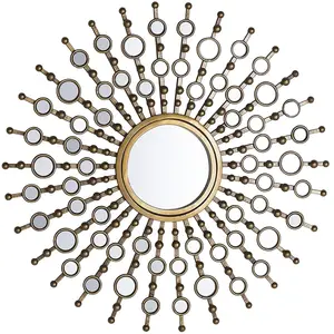 BELIANI Miroir doré de forme solaire moderne BLOIS pas cher