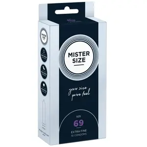 Comparateur de prix : Préservatifs Pure Feel 69 mm Mister Size Boîte de 10