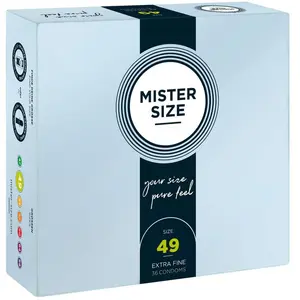 Comparateur de prix : Mister Size Préservatifs Lisse Extra Fin Taille 49 36 Unités