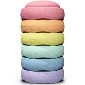 Stapelstein Original Mini rainbow pastel (6 blocs) pas cher
