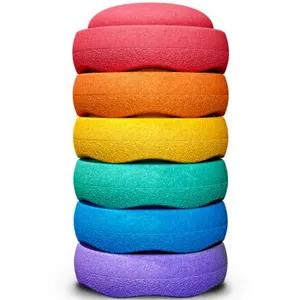 Comparateur de prix : Stapelstein Jeu de motricité Original Mini rainbow classic (6 blocs)