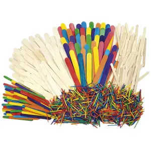 Eduplay Set de 1200 bâtonnets bois assortis pas cher