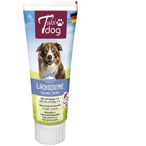 3x75g pâte de saumon Tubidog - Friandises pour chien pas cher
