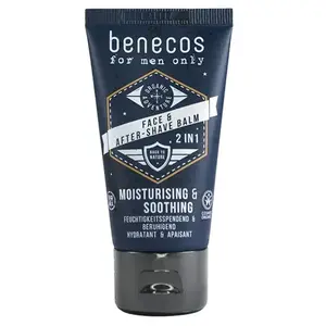 Comparateur de prix : benecos For Men Only Baume Visage et Après-Rasage 2en1 Bio 50 ml