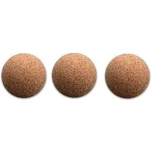 IMPI 3 Pièces Balles de baby-foot de Cork natur, Diamètre 34 mmVendu paramazon