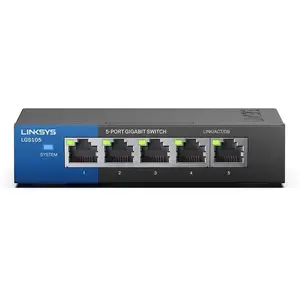 Comparateur de prix : Linksys Switch 5 ports Gigabit Business à poser sur bureau (LGS105) LGS105-EU