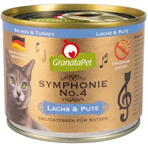 Comparateur de prix : 6x200g Symphonie saumon / dinde Granatapet - Nourriture pour Chat