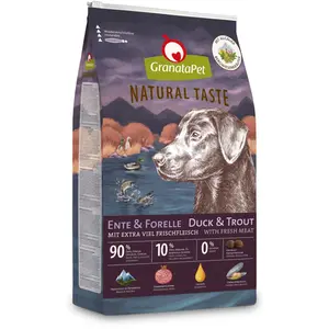 Comparateur de prix : GranataPet Natural Taste canard, truite pour chien - 12 kg