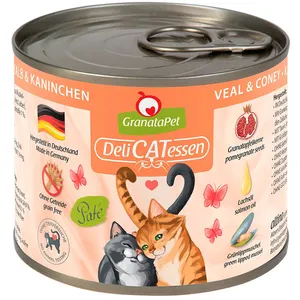 6x200g DeliCatessen saumon / dinde Granatapet - Nourriture pour Chat pas cher