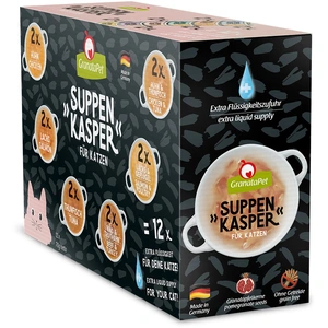 Comparateur de prix : Offre d'essai GranataPet Suppenkasper pour chat - 12 x 70 g (6 variétés)