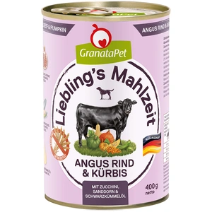 6x400g Granatapet Liebling's Mahlzeit Angus boeuf & citrouille nourrit... pas cher