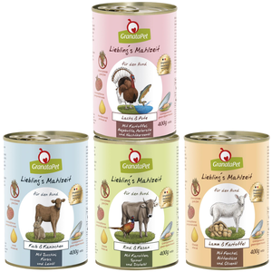 Comparateur de prix : 6x400g Liebling's Mahlzeit Granatapet - Nourriture pour chien