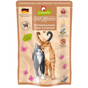 12x85g DeliCatessen saumon / dinde Granatapet - Nourriture pour Chat pas cher