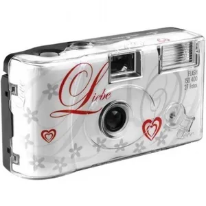 Appareil photo jetable spécial mariage Liebe Love 27 poses et flash pas cher