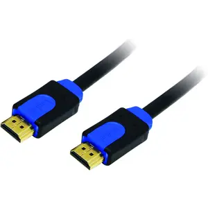 2direct Câble HDMI High Speed - LogiLink - 1 m - HDMI avec câble Ethernet - Noir/Bleu pas cher