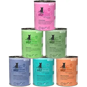24x400g catz finefood lot mixte II (6 variétés) - Pâtée pour chat pas cher