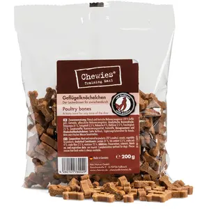 Comparateur de prix : 200g volaille osselets à mâcher Chewies - Friandises pour Chien