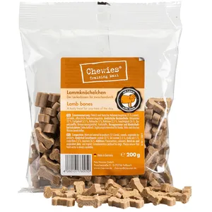 Comparateur de prix : 200g agneau osselets à mâcher Chewies - Friandises pour Chien
