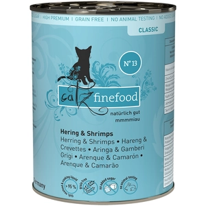 6x400g hareng, crevette catz finefood - Pâtée pour chat pas cher