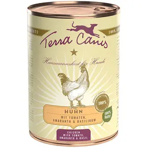 Comparateur de prix : Paquet économique : 12x400g Terra Canis Classic poulet avec tomate, am...