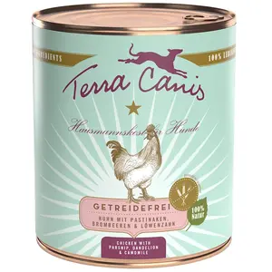 Comparateur de prix : 6x800 g poulet Terra Canis sans céréales Nourriture pour chien