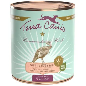 Comparateur de prix : 6x800g dinde sans céréales Terra Canis - Nourriture pour chien