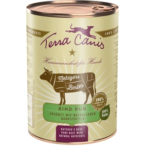 Comparateur de prix : Terra Canis Metzgers Bestes 6 x 400 g pour chien - pur boeuf