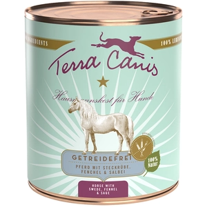 6x800g sans céréales cheval Terra Canis - Aliment pour Chien pas cher