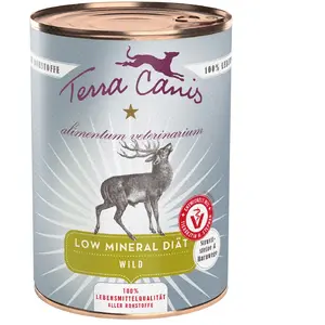 Terra Canis Alimentum Veterinarium Low Mineral Diet 6 x 400 g pour chien - gibier pas cher