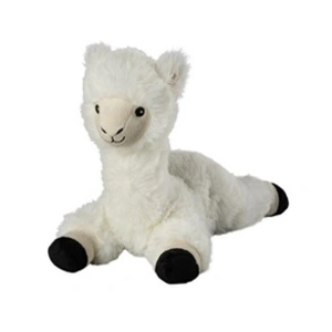 Warmies lama câlin chaud 33 cm blanc pas cher