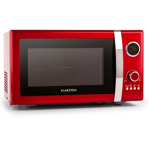 Four micro-ondes Klarstein Fine Dinesty - 23L - 12 programmes - Rouge pas cher
