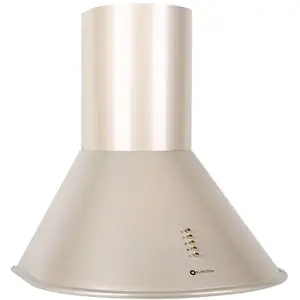 Klarstein - Lumio Retro Hotte aspirante acier couleur champagne 60cm 430m³/h