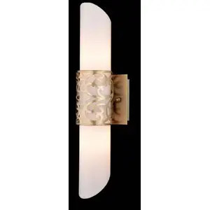 Maytoni Applique tubulaire en verre Venera dorée pas cher